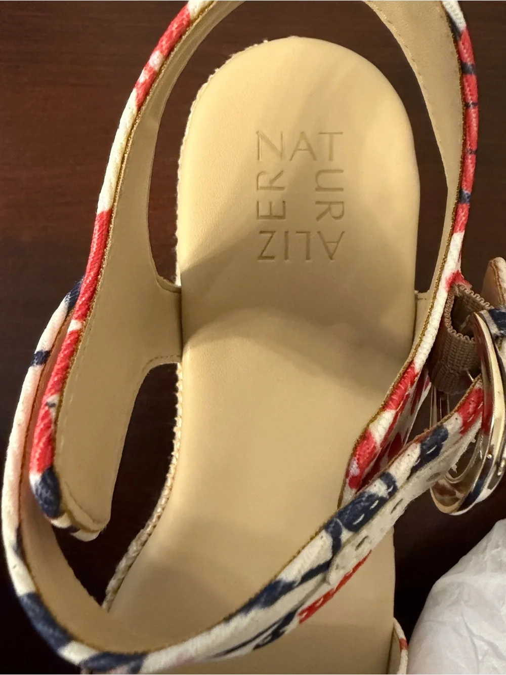 NIB‎ Naturalizer Stella Floral Wedge Sandals